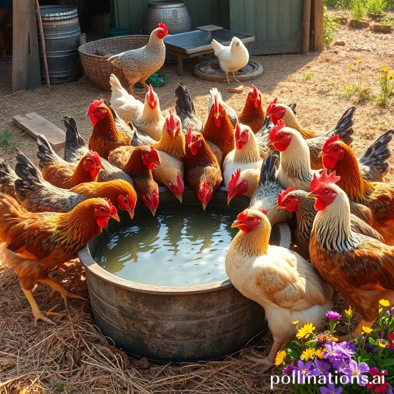 what do chickens drink